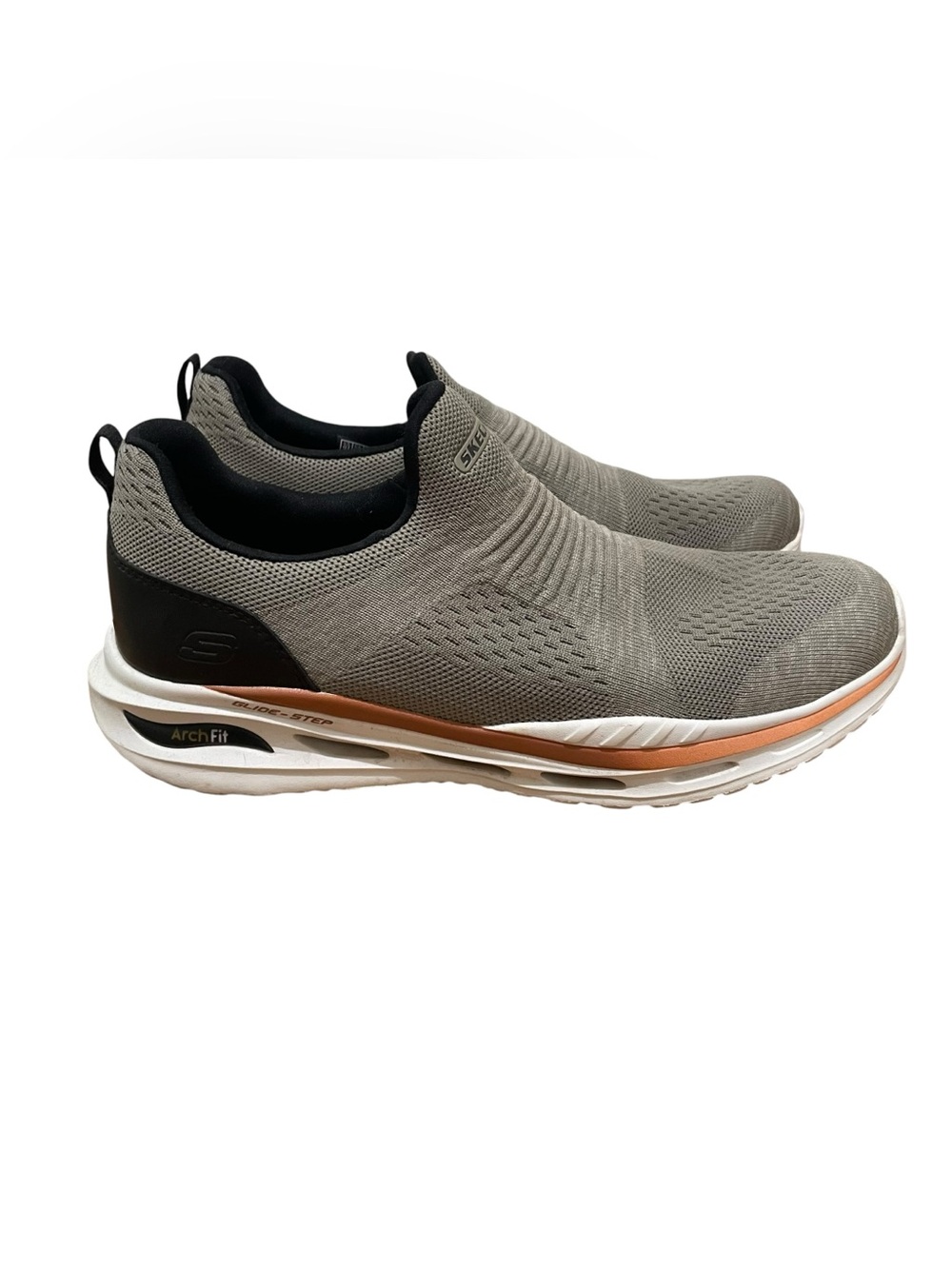 Skechers Arch Fit Glide Step Slip On Grey Men’s Walking Sneakers Size 10.5